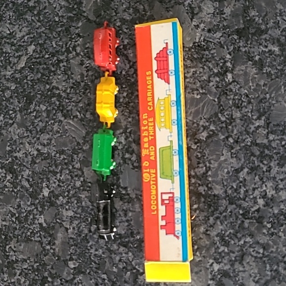 Vintage - Original Box "Old Fashion Locomotive with Carriages" - Picture 4 of 11
